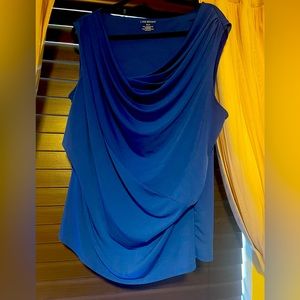 Lane Bryant blue sleeveless blouse plus size 18/20